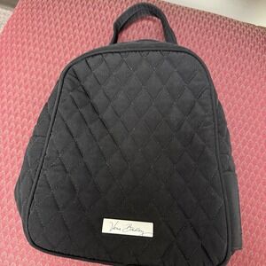 Vera Bradley Quilted Mini Backpack – Black